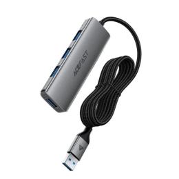 USB-хаб Acefast J17 USB-A4-in-1 HUB Metal Gray