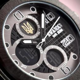 Наручний годинник Awarder 017 Тризуб золото Steel Black (1202-0124)
