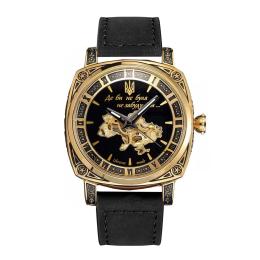 Наручний годинник Awarder 021 Де би не була Gold Black (1202-0203)