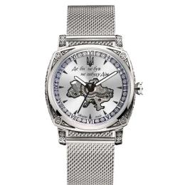 Наручний годинник Awarder 021-3D Де би не був Mesh Silver White (1202-0184)