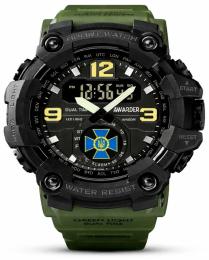 Наручний годинник Awarder 004 СБУ Army Green-Black (1202-0155)