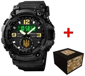 Наручний годинник Awarder 004BKUAGD Тризуб золото + Коробка Black (1202-0402)