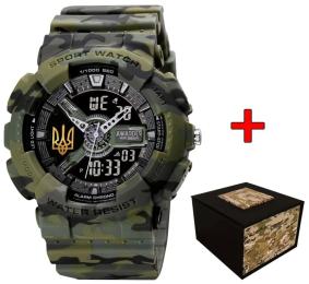 Наручний годинник Awarder 005 Індивідуальний дизайн Camo Green (1202-0239)