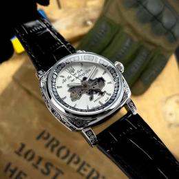 Наручний годинник Awarder 021-3D Скелетон Не забуду дім Silver White (1202-0503)