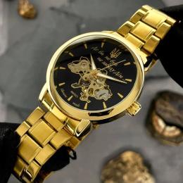 Наручний годинник Awarder 022 Automatics Metall Не Забуду Дім Gold Black (1202-0495)
