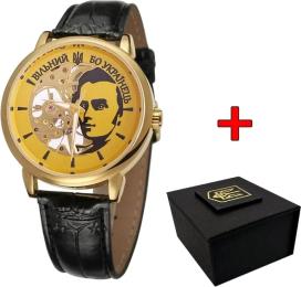 Наручний годинник Awarder 022 Mechanic Вільний бо Українець Gold Black (1202-0448)