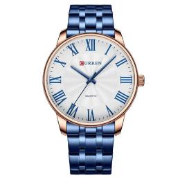 Наручний годинник Curren 8422 Blue-Gold-White (1008-0340)