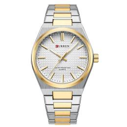 Наручний годинник Curren 8439 Silver-Gold-White (1008-0391)