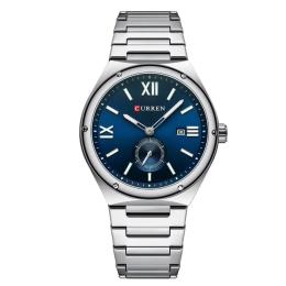 Наручний годинник Curren 8471 Silver-Blue (1008-0501)