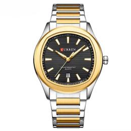 Наручний годинник Curren 8474 Silver-Gold-Black (1008-0510)