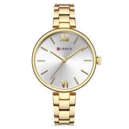 Наручний годинник Curren 9017 Gold-White (1008-0541)
