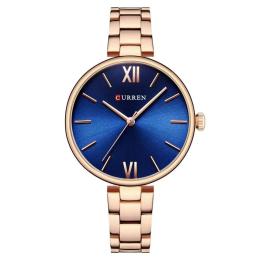 Наручний годинник Curren 9017 Rose Gold-Blue (1008-0545)