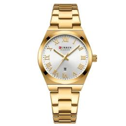 Наручний годинник Curren 9095 Gold-White (1008-0529)