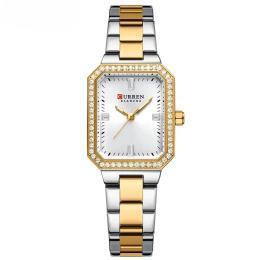 Наручний годинник Curren 9102 Silver-Gold-White (1008-0514)