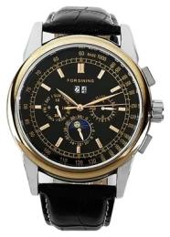 Наручний годинник Forsining 319 Black-Cuprum-Black (1059-0023)
