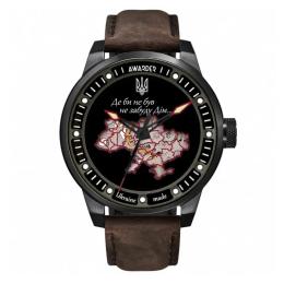 Наручний годинник Awarder 058 Де би не був Black Brown (1202-0523)
