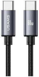Дата-кабель USAMS SJ769 U91USB-C (тато) to USB-C (тато) 60W Tarnish (SJ769USB01)