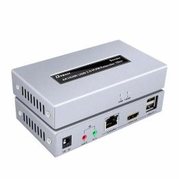 Подовжувач сигналу Dtech HDMI extender 100m UHD 4K/60Hz CAT5E/6 + USB 2.0 (DT-7051)