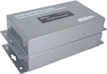 Подовжувач сигналу Dtech 1080p HDMI-USB комплект подовжувача по Ethernet з підтримкою IR (АМ)