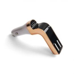 FM-трансмітер 590BT Bluetooth + АЗП 1USB gold
