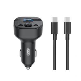 ФМ-модулятор XO BCC18 PD15W + Data Cable Type-C to Type-C Black