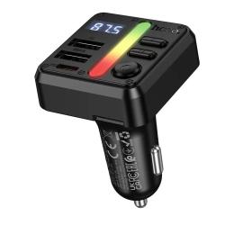 ФМ-модулятор Hoco E89 Libre 45W (1A1C) car BT FM transmitter Black