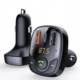 ФМ-модулятор Rock B301 FM Bluetooth Car Charger Black
