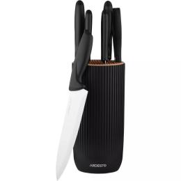Набір ножів Ardesto Gemini, 7 предметів Black (AR2107BL)