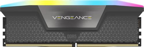 Оперативна память Corsair 16GB DDR5 5200 MHz CL40 Vengeance RGB Gray (CMH16GX5M1B5200Z40)