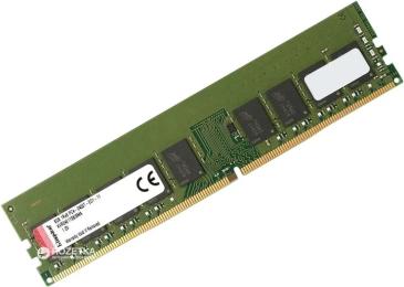 Оперативна память Kingston 8GB DDR4 2400 MHz CL17 ECC Unbuffered (KVR24E17S8/8MA)