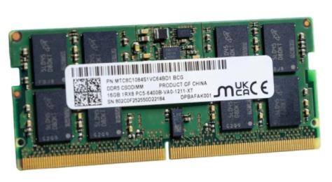Оперативна память Micron 16GB SO-DIMM DDR5 6400 MHz CL52 (MTC8C1084S1VC64BD1)