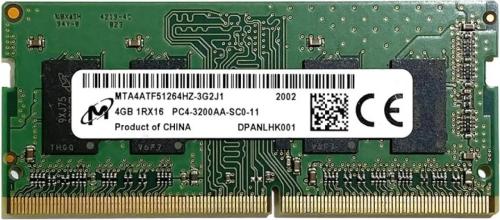 Оперативна память Micron 4GB DDR4 SO-DIMM 3200 MHz (MTA4ATF51264HZ)
