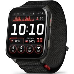 Смарт-годинник Garmin Venu X1 Black Slate Titanium with Black Nylon (010-02980-13)