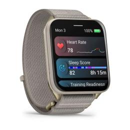 Смарт-годинник Garmin Venu X1 Soft Gold Titanium with French Grey Nylon (010-02980-33)