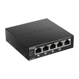 Світч D-Link DGS-1005P/E Black