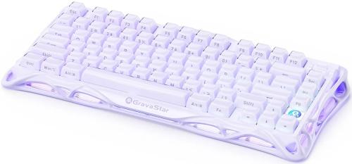 Клавіатура GravaStar Mercury K1 80keys GravaStar x Kailh Cheery Pink Switch Lavender Purple (GSK1_PL)