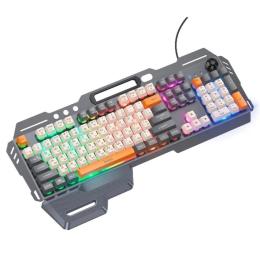 Клавіатура Hoco DI98 Murphy 3-color wired keyboard (Ukrainian version) Star Gray (6942007674232)