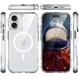Чохол-накладка EpiK TPU Space Octagon with MagSafe для Apple iPhone 16 (6.1) Clear