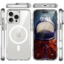 Чохол-накладка EpiK TPU Space Octagon with MagSafe для Apple iPhone 16 Pro (6.3) Clear