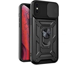Чохол-накладка Ummi Camshield Serge Ring для Apple iPhone X/XS (5.8) Black
