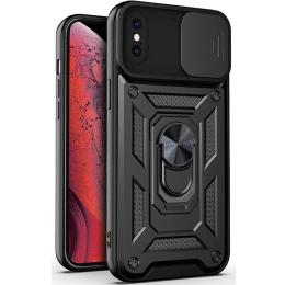 Чохол-накладка Ummi Camshield Serge Ring для Apple iPhone XS Max (6.5) Black