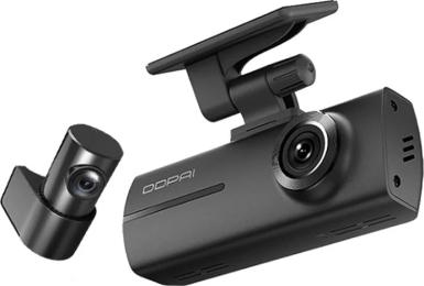 Відеореєстратор DDPAI Dash camera N1 Dual Global version Black з камерою заднього виду
