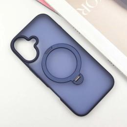 Чохол-накладка Ummi Colorful with MagSafe HQ Ring для Apple iPhone 16 (6.1) Dark Blue