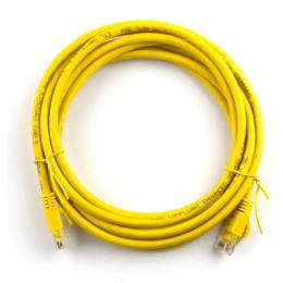 Патч-корд Ritar 15м, RJ-45, Cat.5e, CU Yellow (PCR-CU/15Yw / 04295)