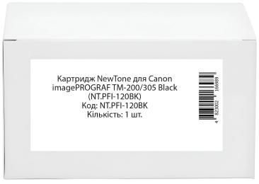 Картридж для принтера NewTone Canon imagePROGRAF TM-200/305 Black (NT.PFI-120BK)