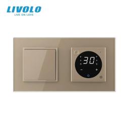 Терморегулятор LIVOLO VL-C7FCMKSQ1-4AP Gold