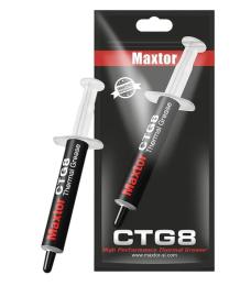 Термопаста Maxtor CTG8, 4 г, шприц, 12.8 Вт/мК, зі шпателем (CTG8D-4g)