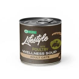 Консерви для котів Natures Protection Lifestyle Adult cats Longhaired Soup Poultry 140 г (KIKNPLF63357)