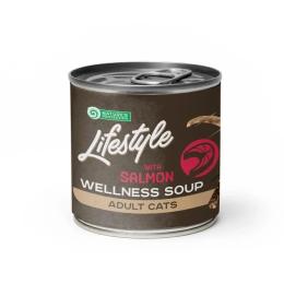 Консерви для котів Natures Protection Lifestyle Adult cats Sterilised Soup Salmon 140 г (KIKNPLF63358)