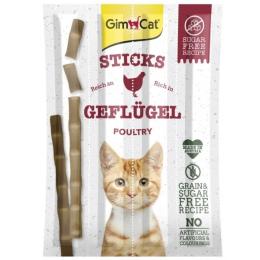 Ласощі GimCat для котів палички з мясом птиці 4 шт по 5 г (G-420868/400761/420806)